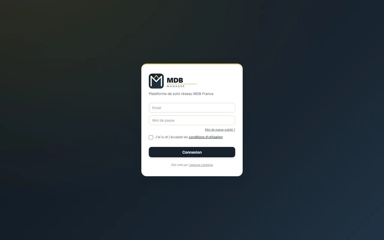 Aperçu de MDB Manager